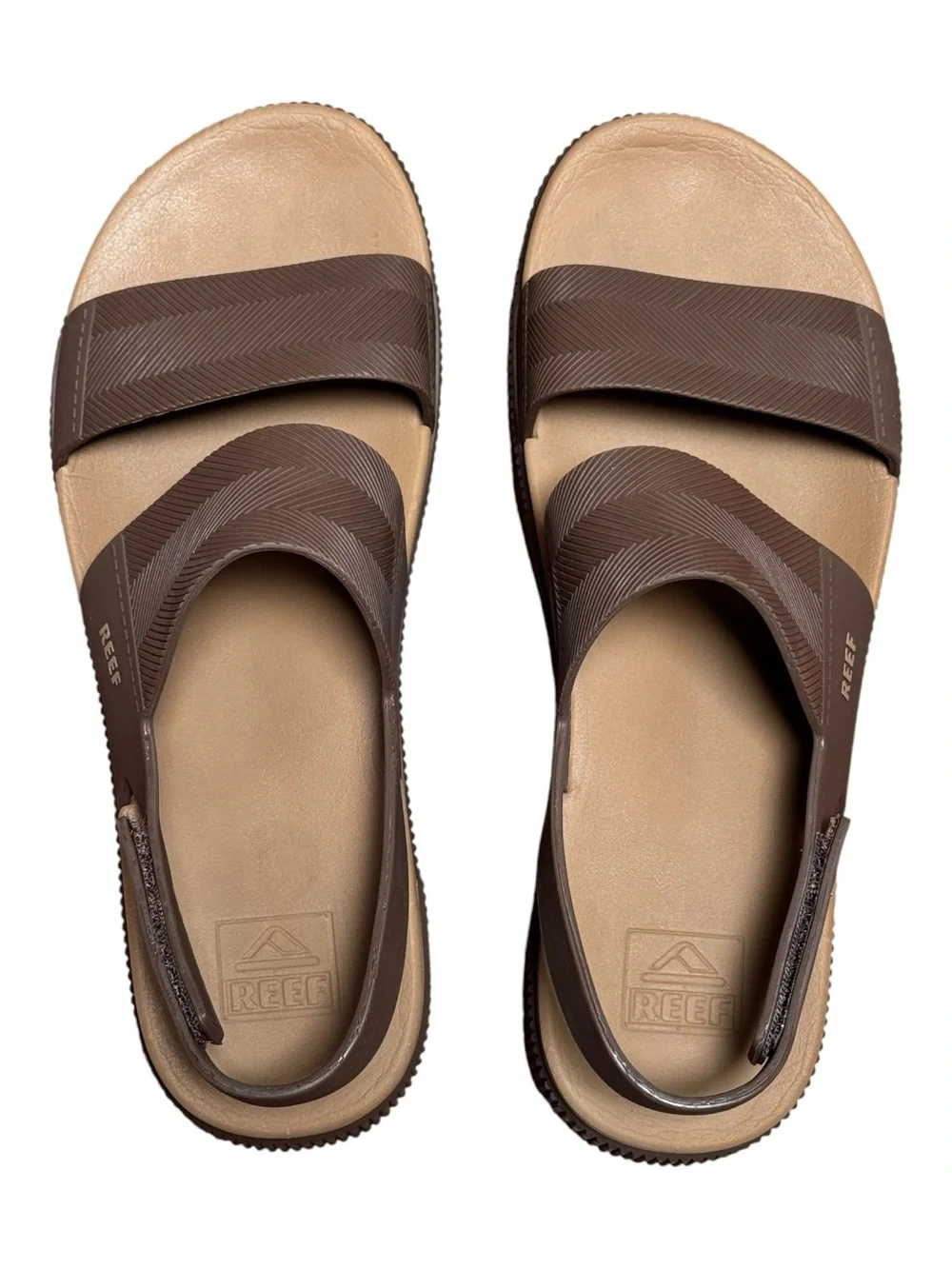 REEF Water Vista Higher Platform Sandals in Espresso Brown Women’s 11
